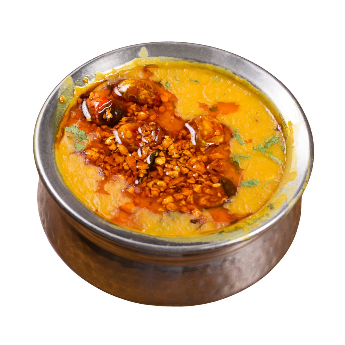 Dal tadka, finished the mustard-oil way